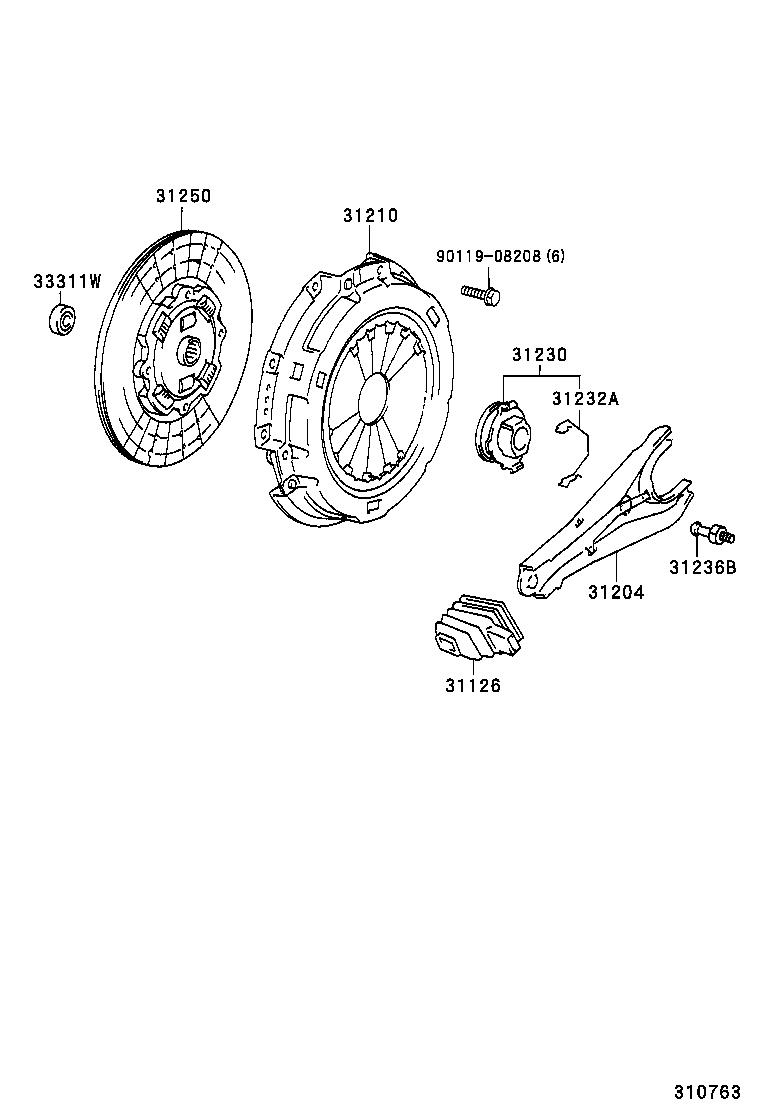  DYNA200 |  CLUTCH RELEASE FORK