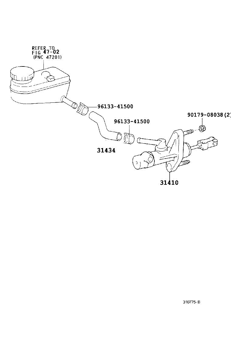  YARIS FRP |  CLUTCH MASTER CYLINDER
