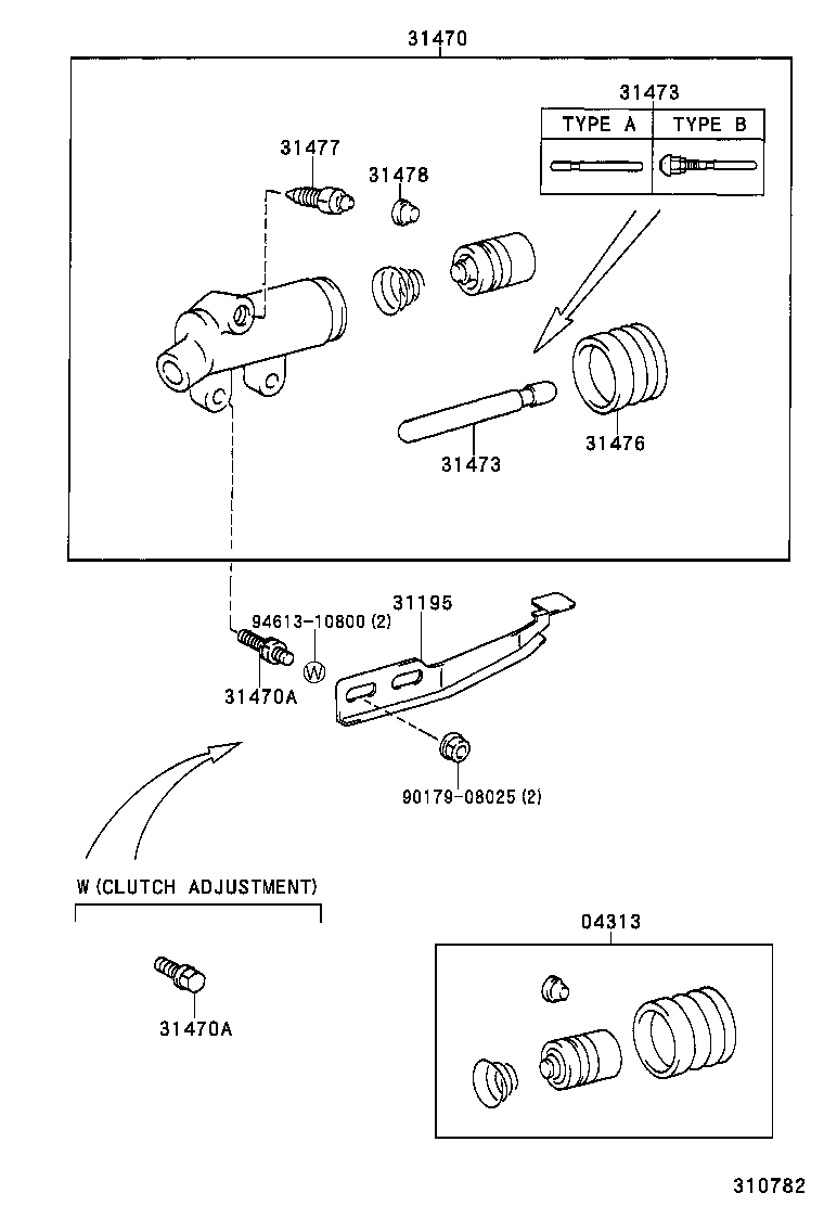 DYNA |  CLUTCH RELEASE CYLINDER