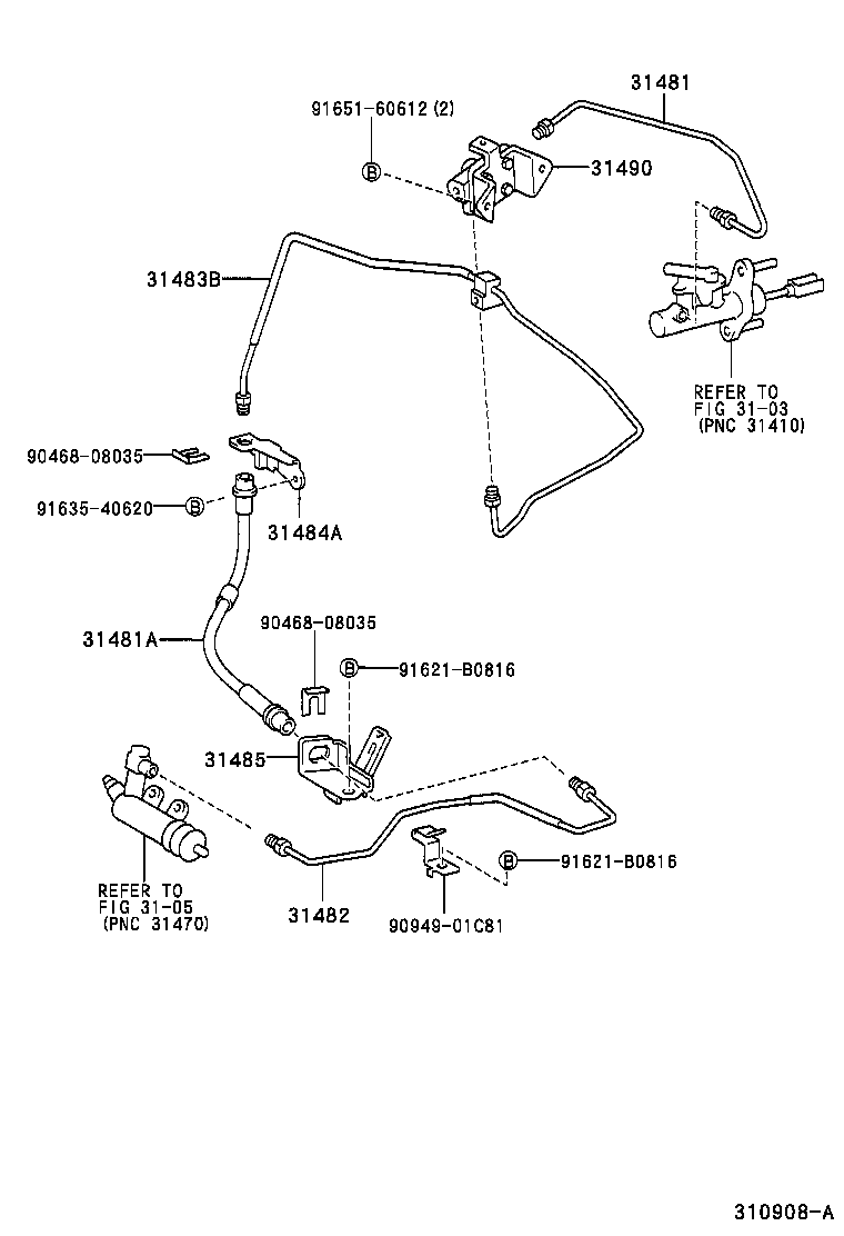  YARIS JPP |  CLUTCH PEDAL FLEXIBLE HOSE
