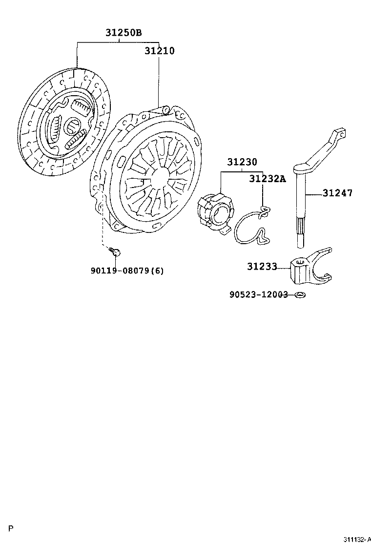  YARIS FRP |  CLUTCH RELEASE FORK