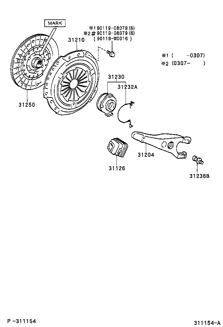  AVENSIS |  CLUTCH RELEASE FORK