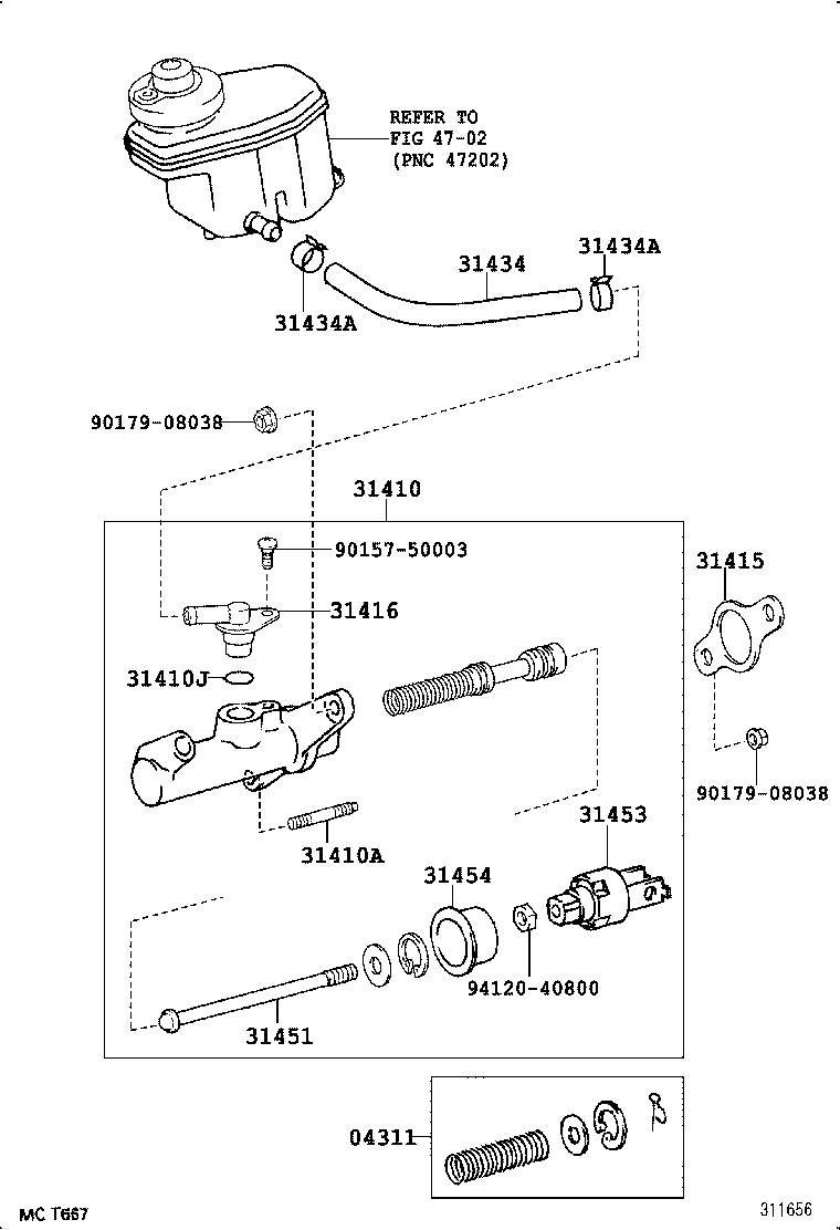  HIACE HIACE S B V |  CLUTCH MASTER CYLINDER