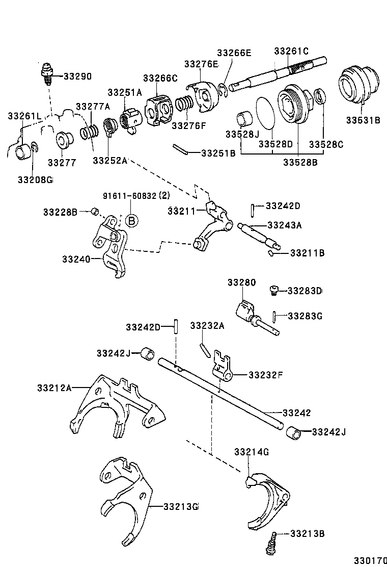  PICNIC |  GEAR SHIFT FORK LEVER SHAFT MTM