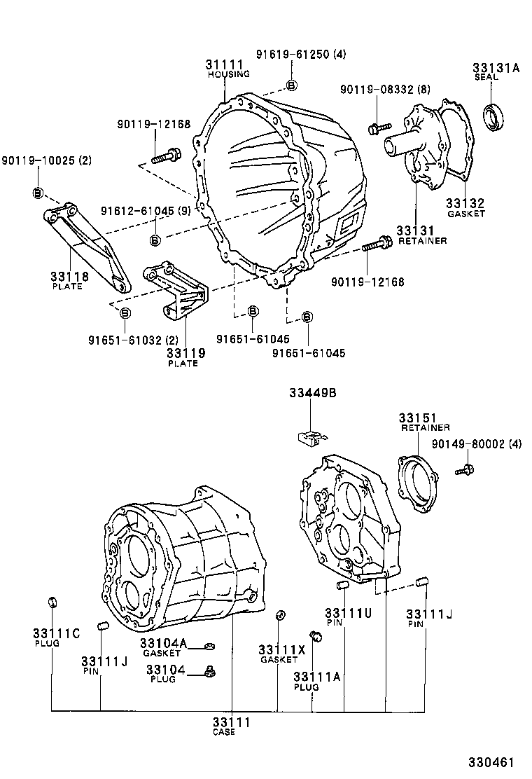  HILUX VWP |  CLUTCH HOUSING TRANSMISSION CASE MTM