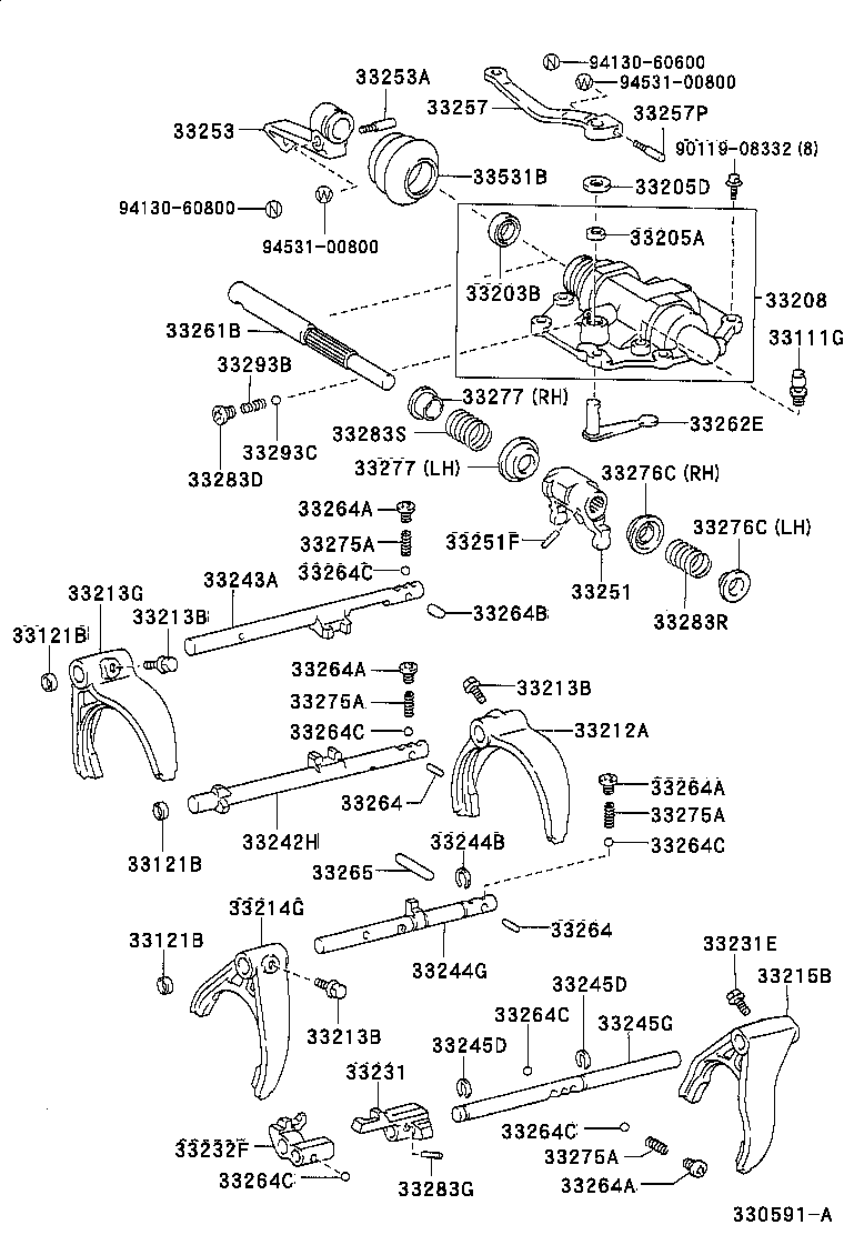  DYNA200 |  GEAR SHIFT FORK LEVER SHAFT MTM