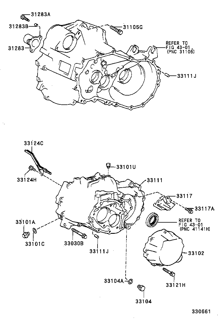  AVENSIS |  CLUTCH HOUSING TRANSMISSION CASE MTM