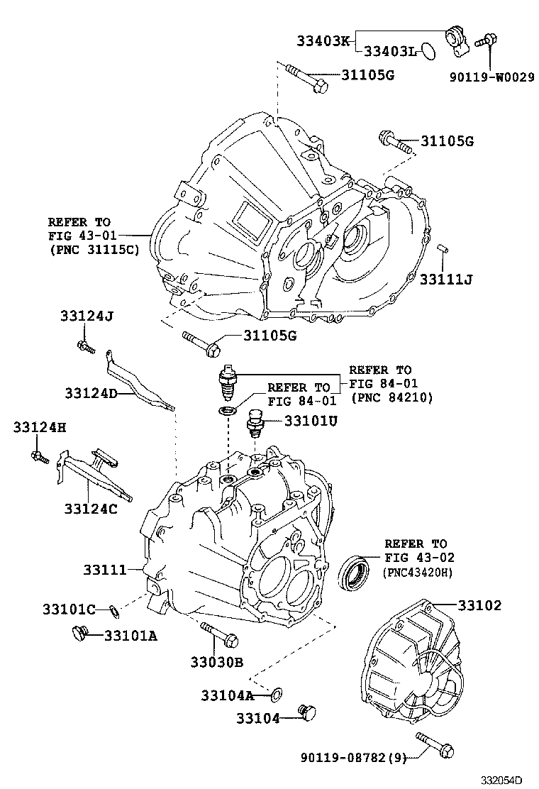  AVENSIS |  CLUTCH HOUSING TRANSMISSION CASE MTM