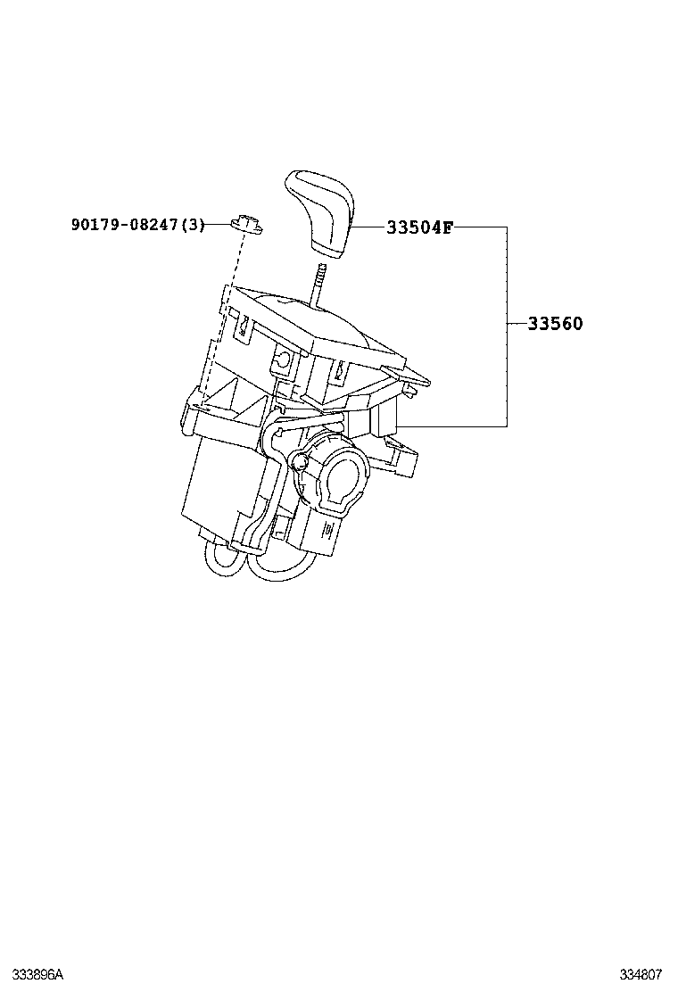 PRIUS PLUG IN HBD |  SHIFT LEVER RETAINER