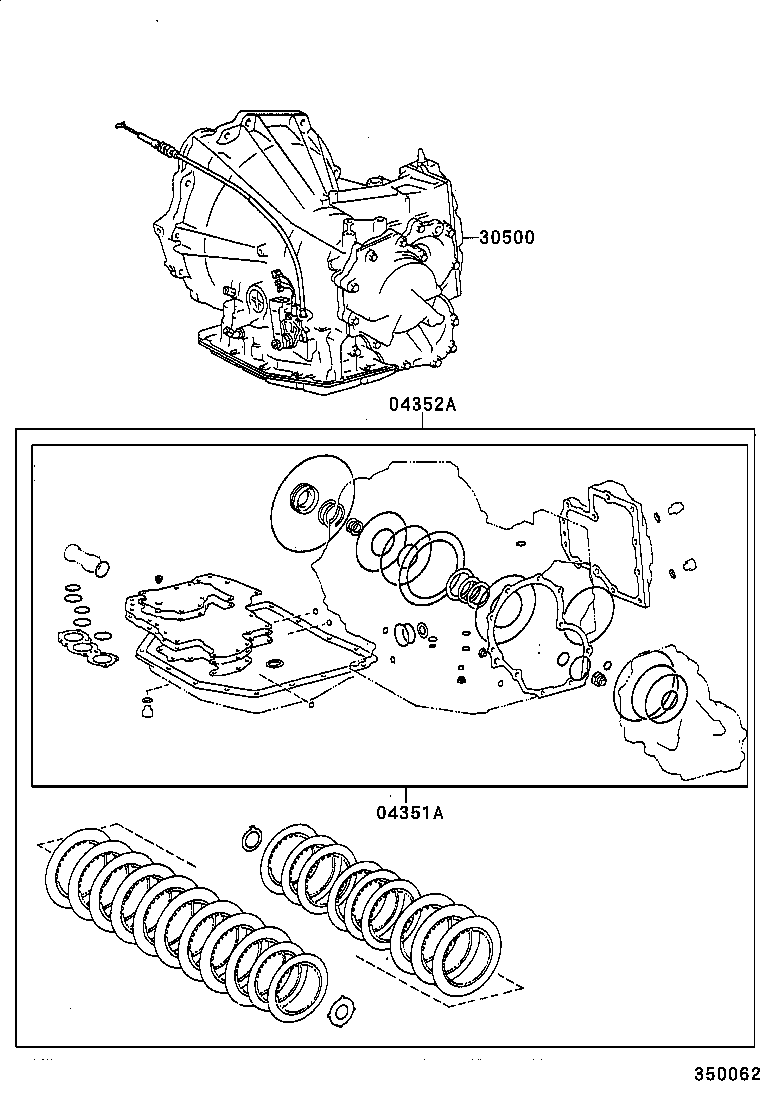  CAMRY JPP |  TRANSAXLE OR TRANSMISSION ASSY GASKET KIT ATM