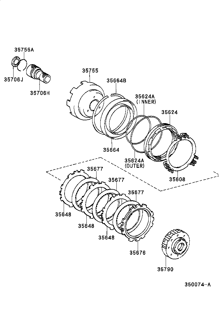  CAMRY JPP |  CENTER SUPPORT PLANETARY SUN GEAR ATM