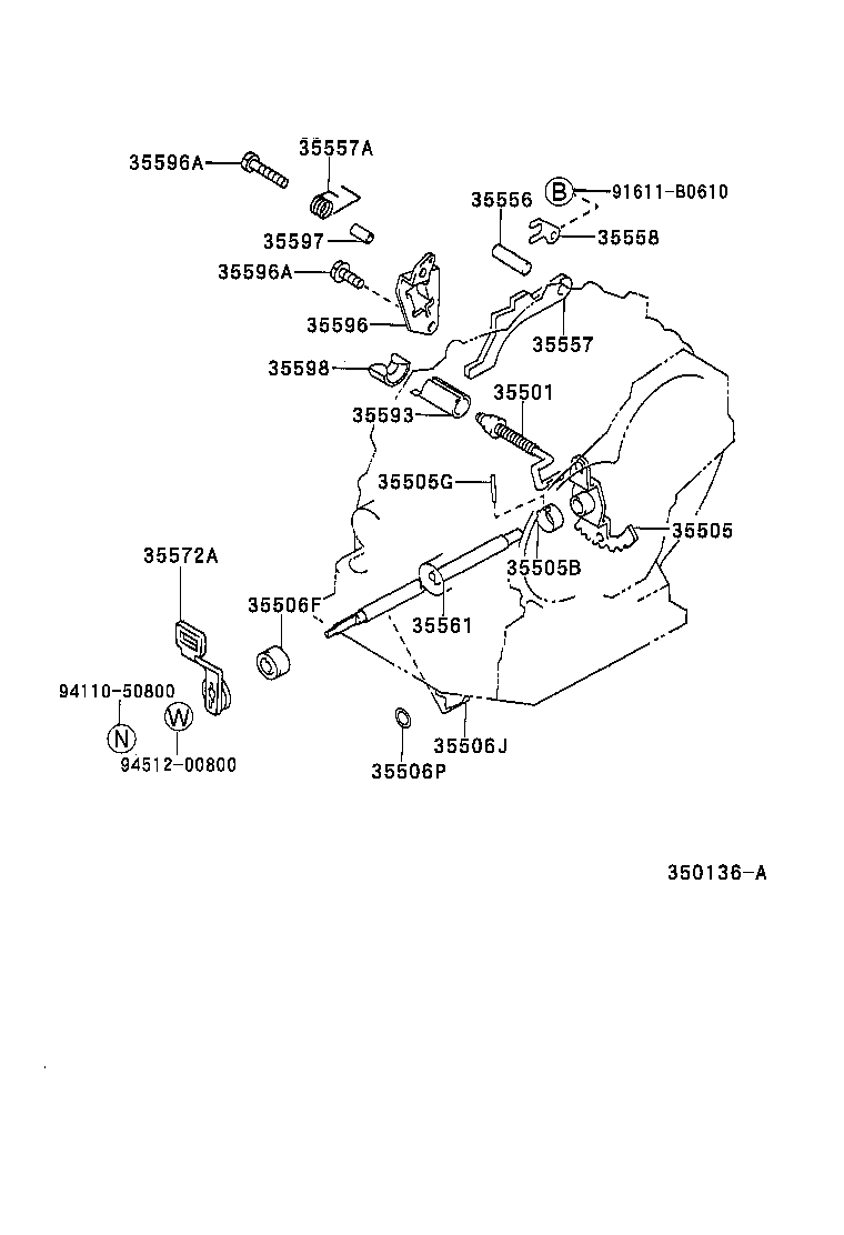  AVENSIS |  THROTTLE LINK VALVE LEVER ATM