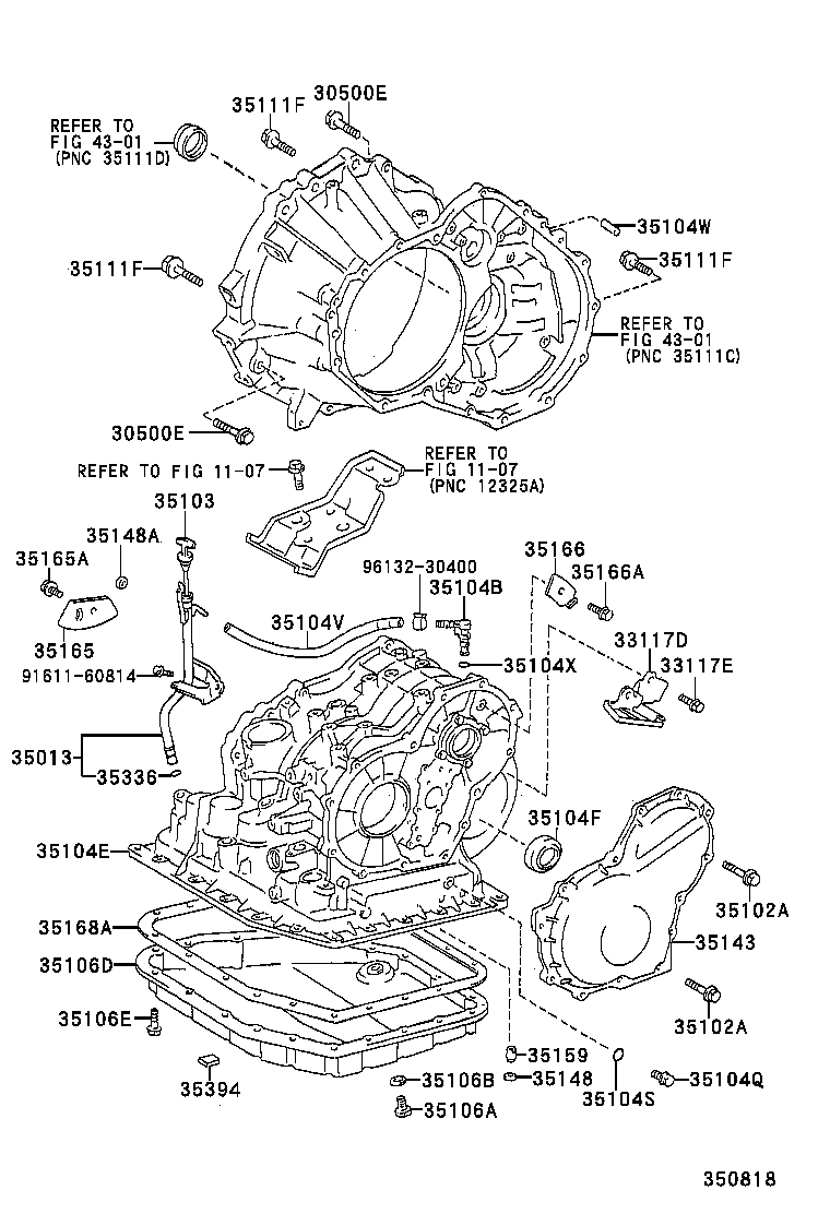  AVENSIS |  TRANSMISSION CASE OIL PAN ATM