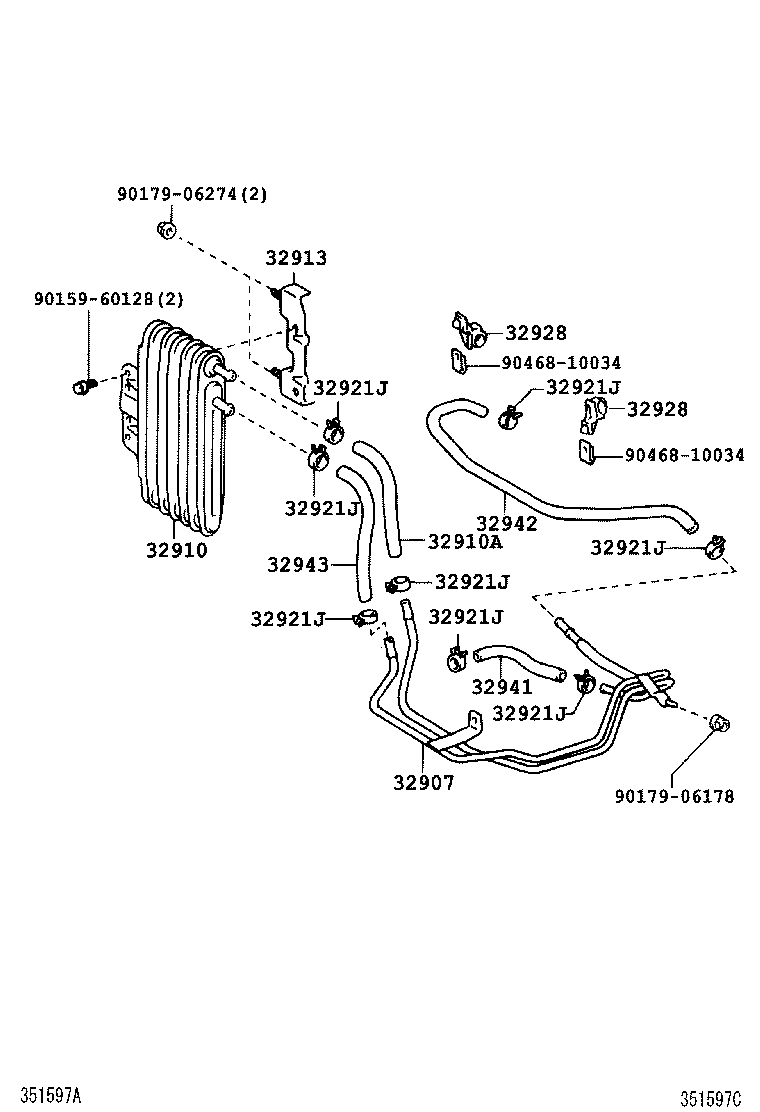  CENTURY |  OIL COOLER TUBE ATM