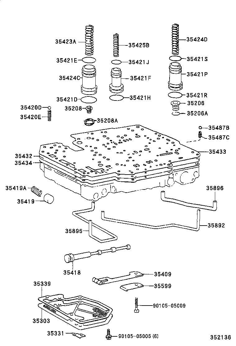  HILUX |  VALVE BODY OIL STRAINER ATM