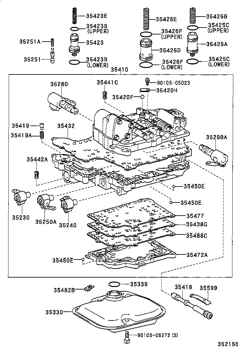  CELICA |  VALVE BODY OIL STRAINER ATM