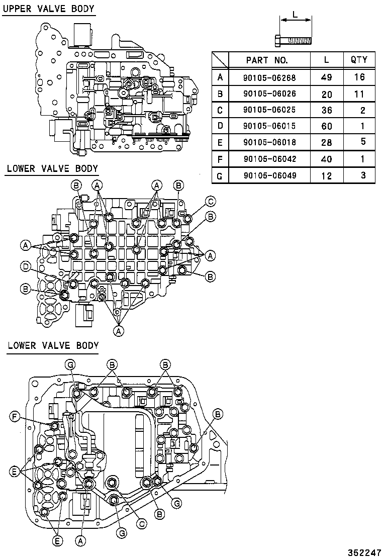  YARIS ECHO VERSO |  VALVE BODY OIL STRAINER ATM