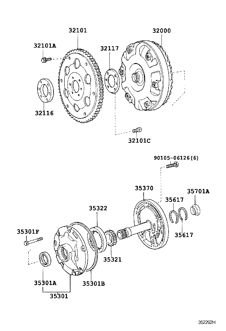  HILUX |  TORQUE CONVERTER FRONT OIL PUMP CHAIN ATM