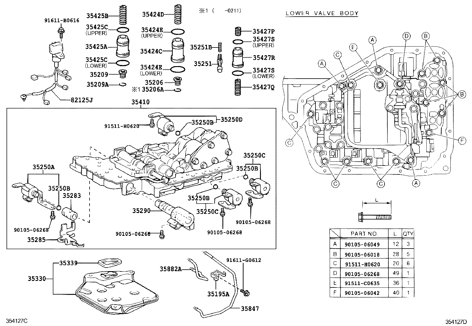  YARIS ECHO VERSO |  VALVE BODY OIL STRAINER ATM