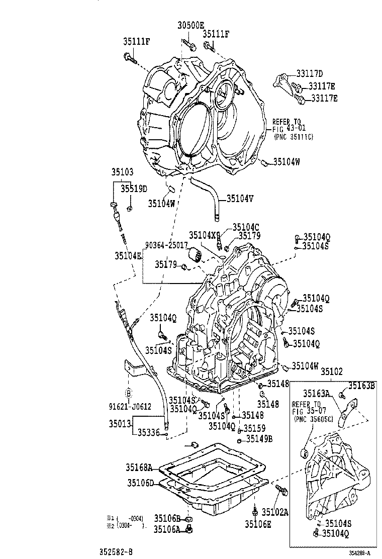  PREVIA TARAGO |  TRANSMISSION CASE OIL PAN ATM