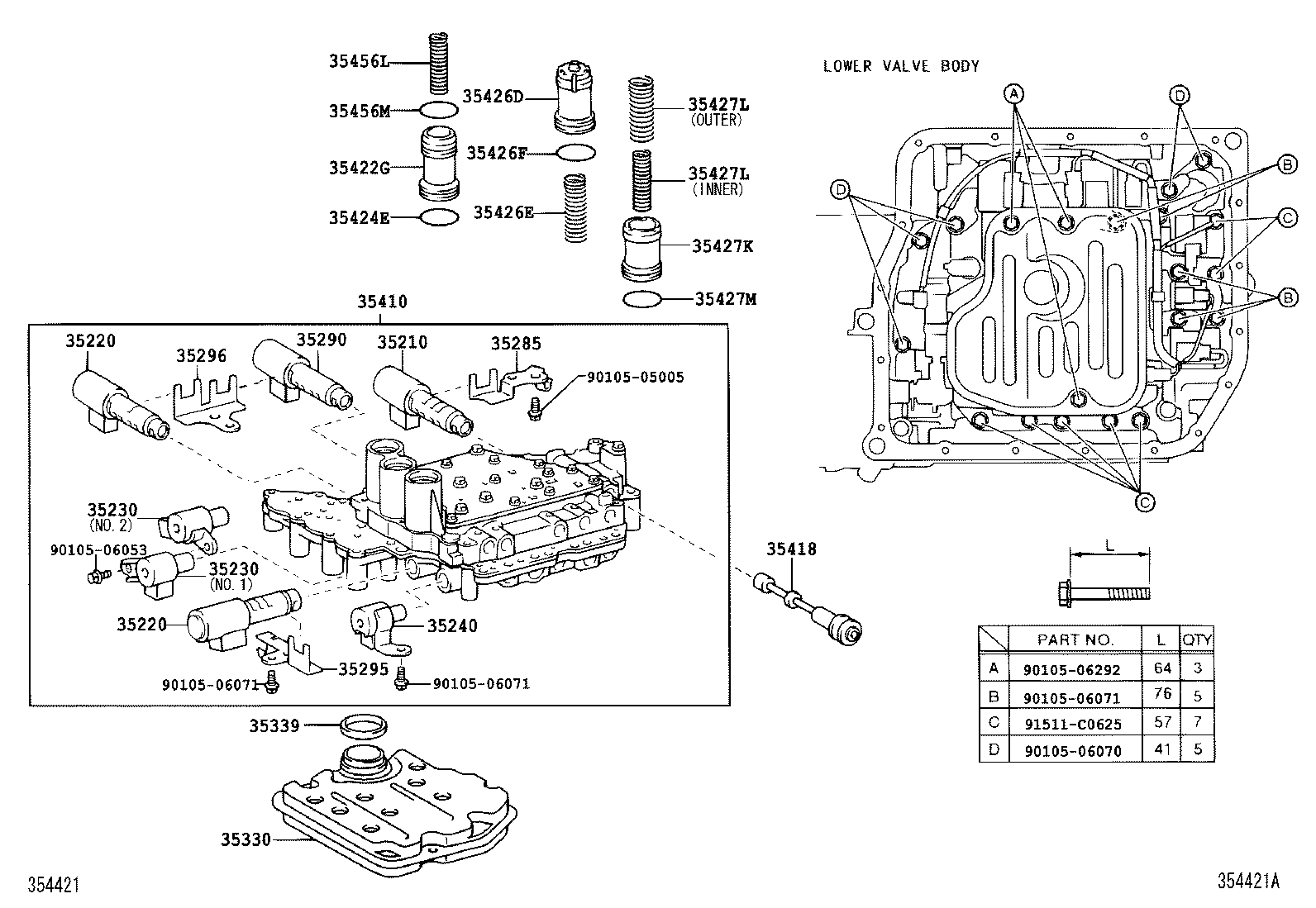  AVENSIS |  VALVE BODY OIL STRAINER ATM