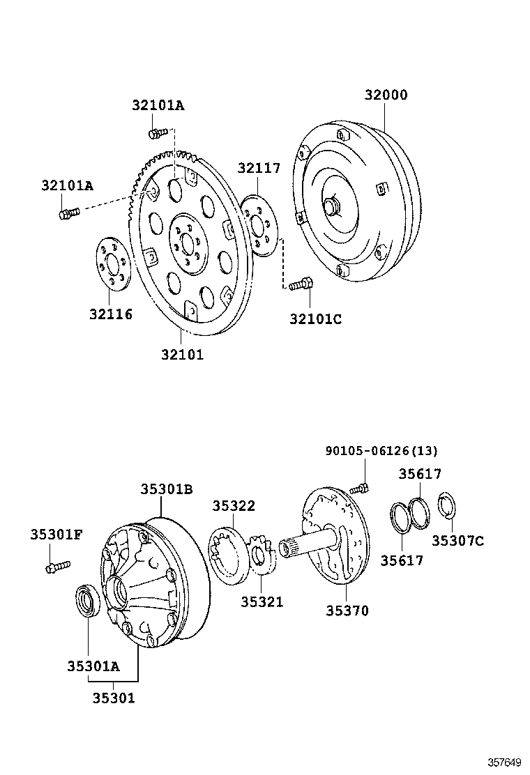  4RUNNER |  TORQUE CONVERTER FRONT OIL PUMP CHAIN ATM