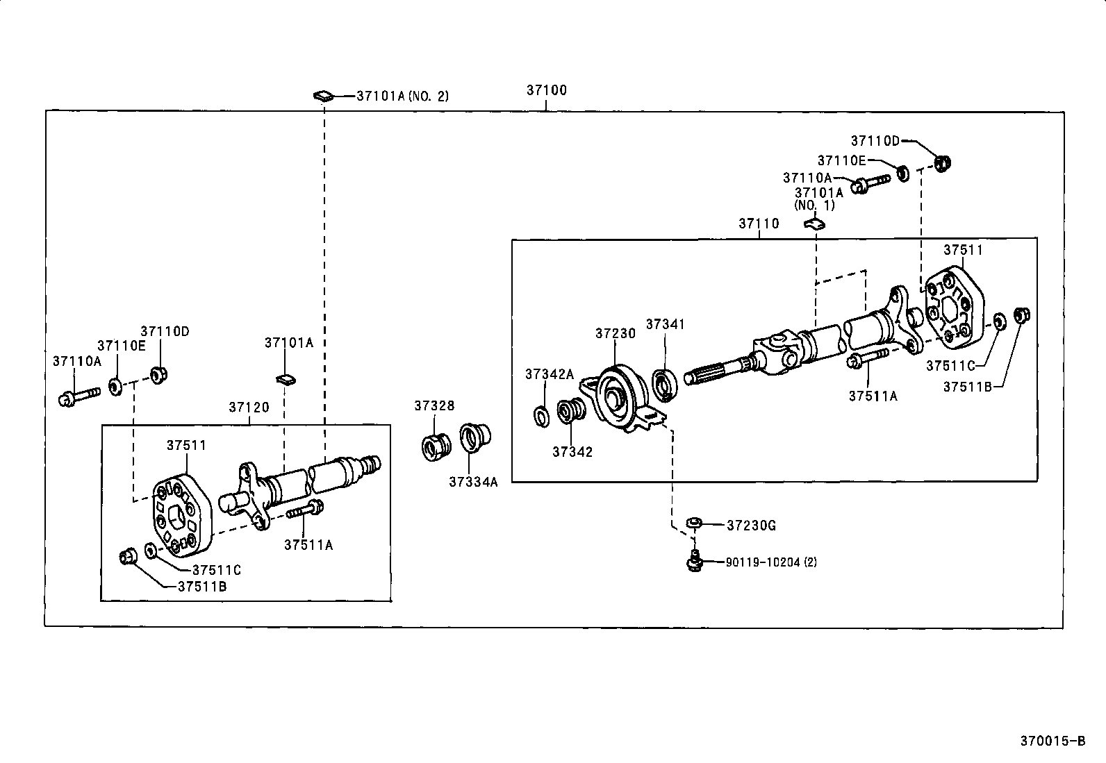  CENTURY |  PROPELLER SHAFT UNIVERSAL JOINT