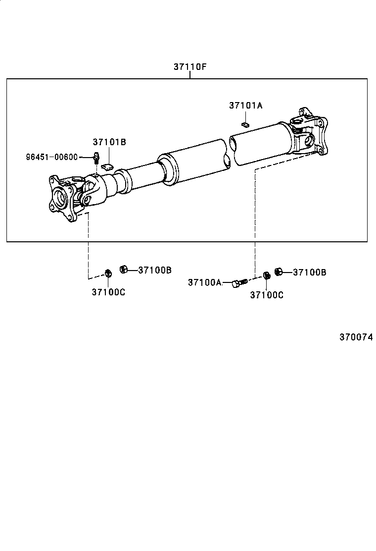  PREVIA |  PROPELLER SHAFT UNIVERSAL JOINT