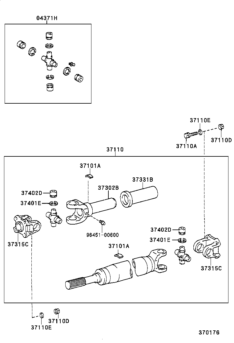  DYNA |  PROPELLER SHAFT UNIVERSAL JOINT