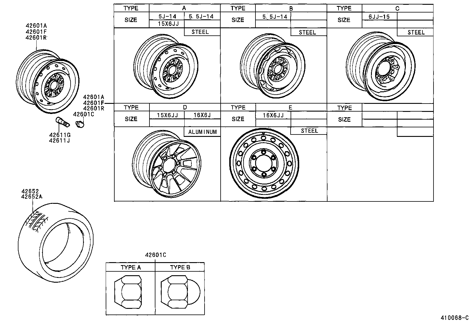  HIACE VAN COMUTER |  DISC WHEEL WHEEL CAP