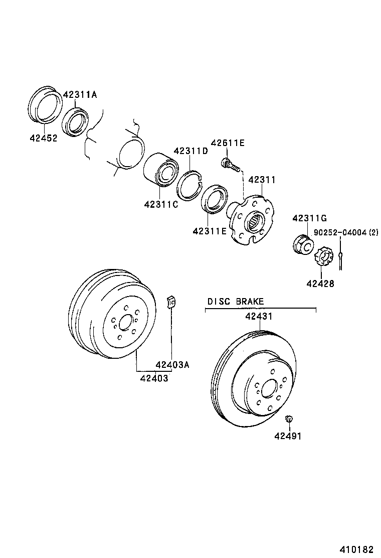  PREVIA |  REAR AXLE SHAFT HUB