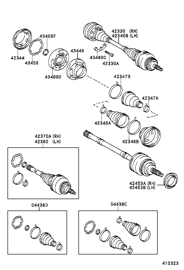  CENTURY |  REAR AXLE SHAFT HUB