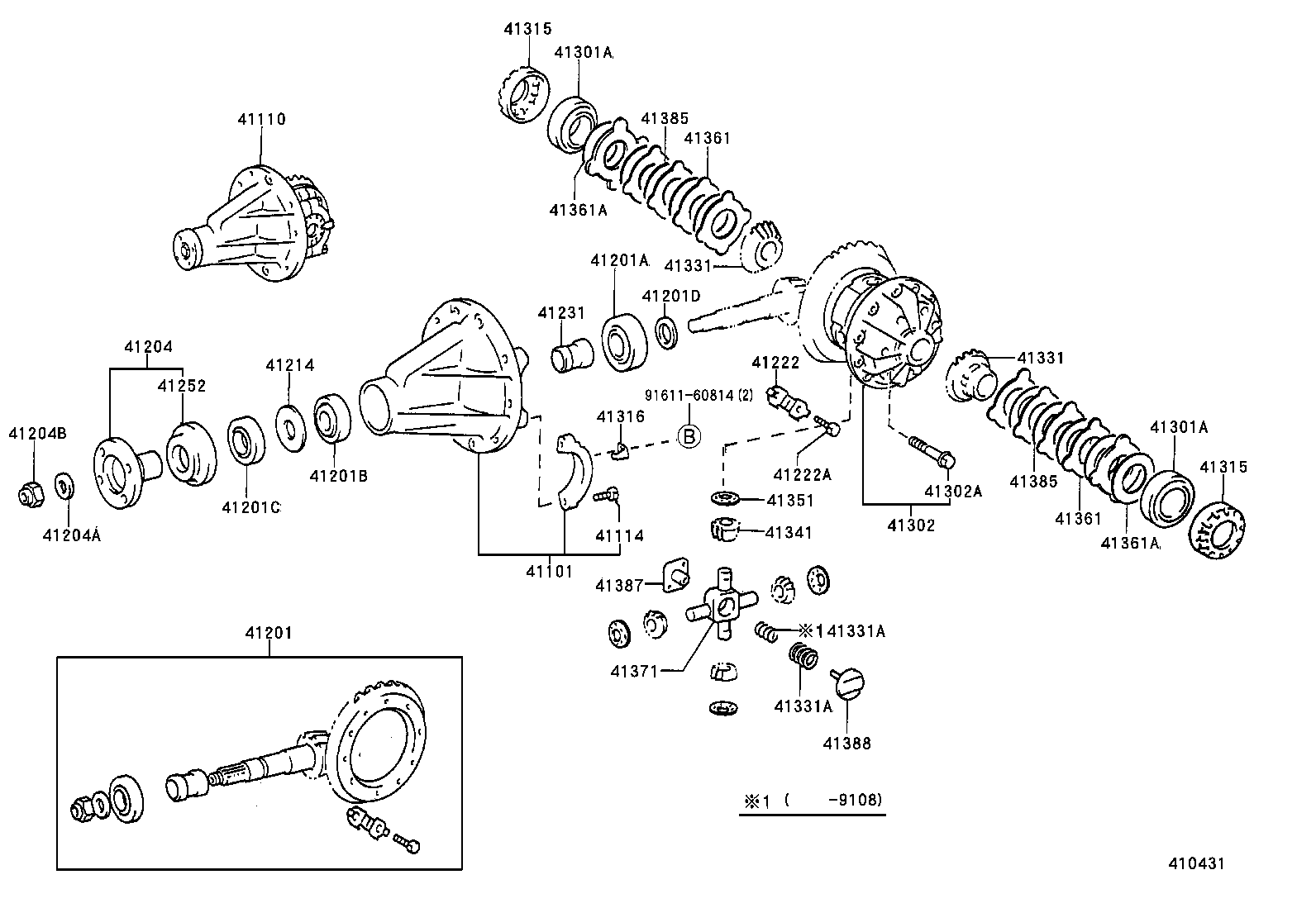  HILUX VWP |  REAR AXLE HOUSING DIFFERENTIAL