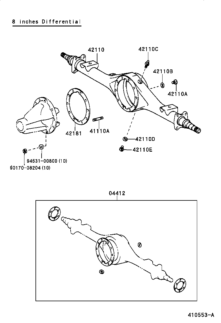  DYNA 150 |  REAR AXLE HOUSING DIFFERENTIAL