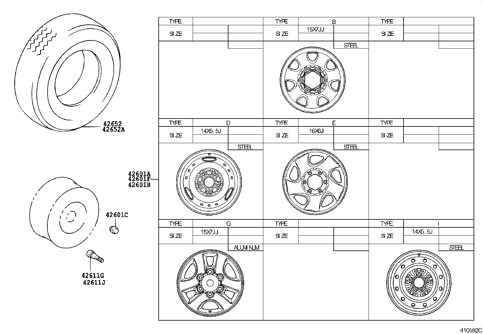  HILUX |  DISC WHEEL WHEEL CAP