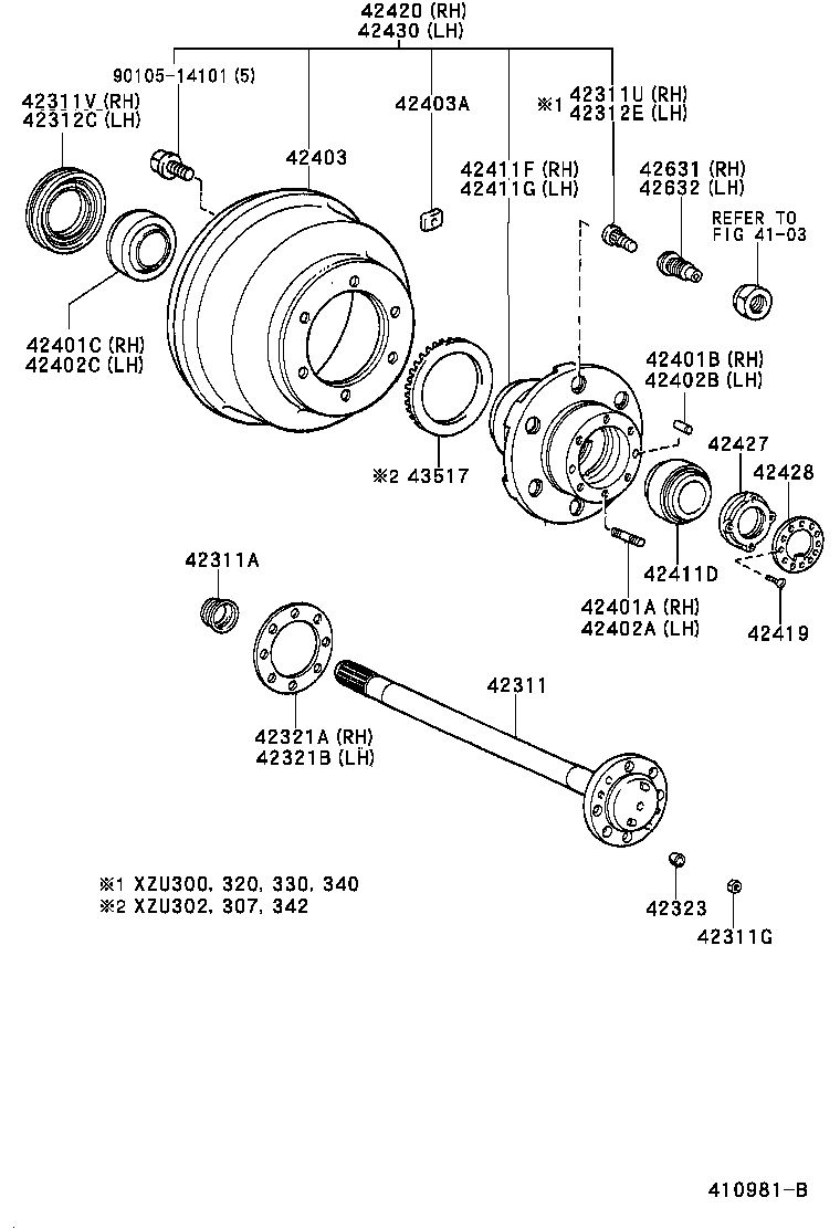  DYNA |  REAR AXLE SHAFT HUB