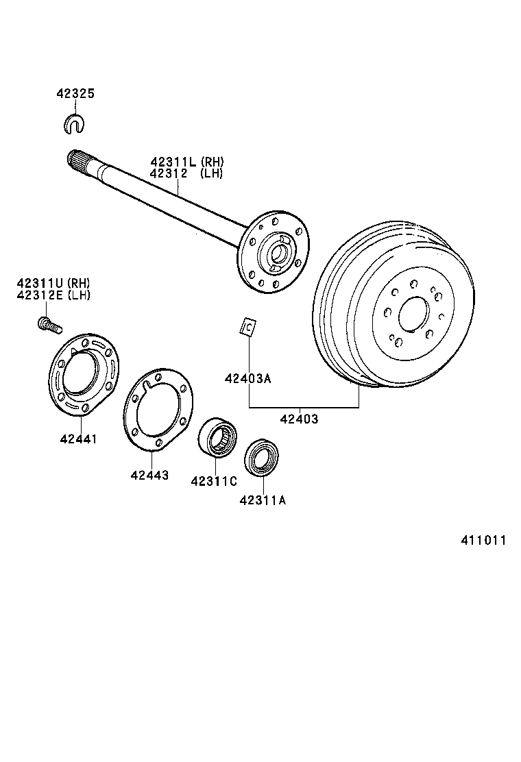  DYNA 150 |  REAR AXLE SHAFT HUB