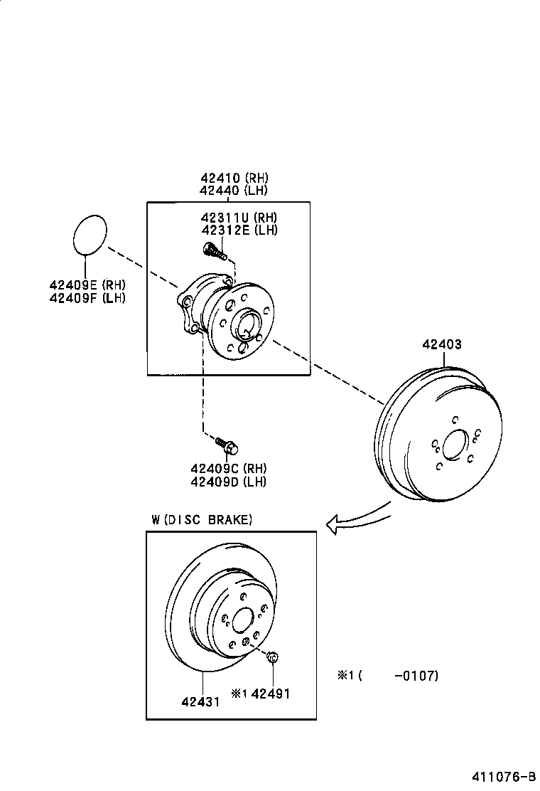  AVENSIS |  REAR AXLE SHAFT HUB