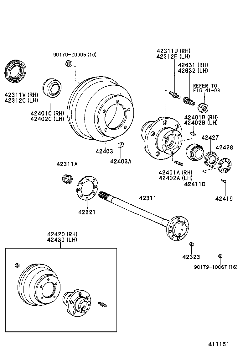  DYNA200 |  REAR AXLE SHAFT HUB