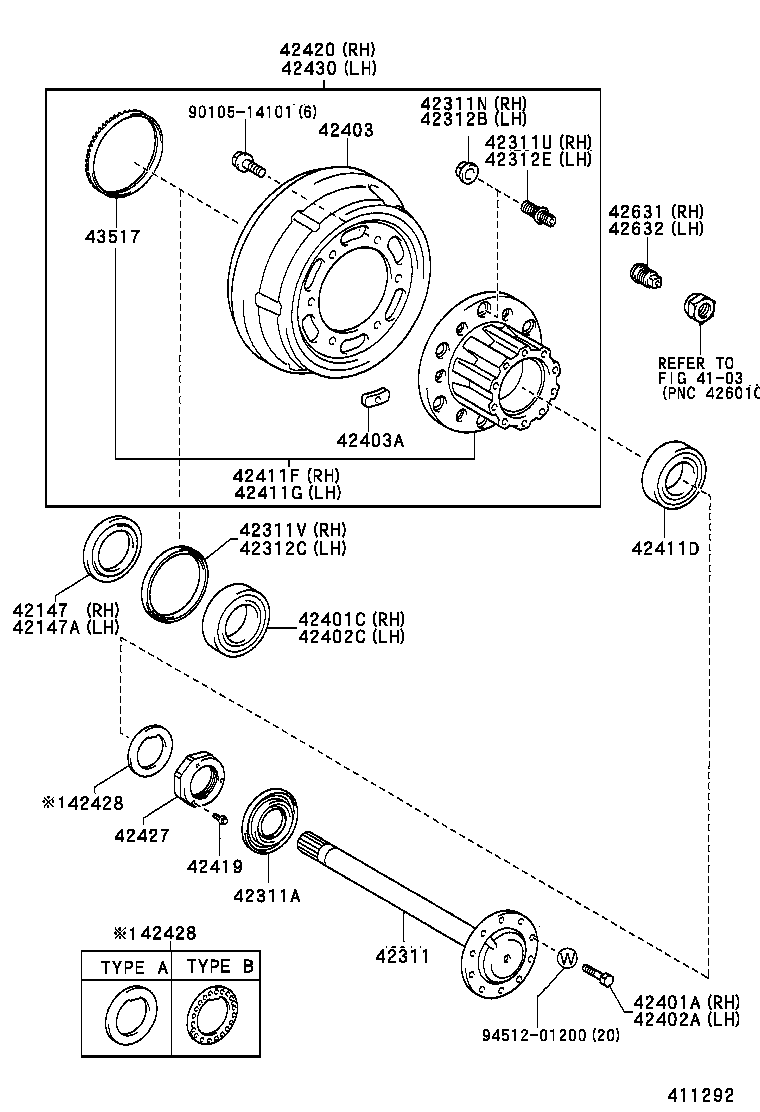  DYNA |  REAR AXLE SHAFT HUB