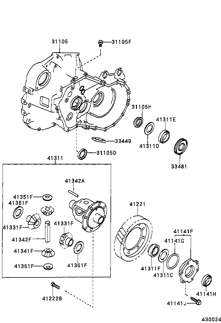  CAMRY JPP |  FRONT AXLE HOUSING DIFFERENTIAL