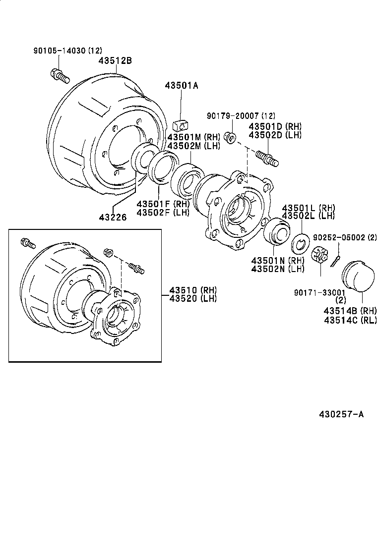  DYNA200 |  FRONT AXLE HUB