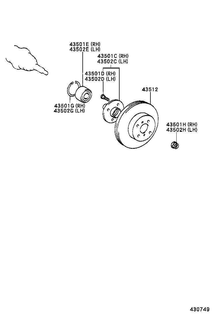  YARIS FRP |  FRONT AXLE HUB