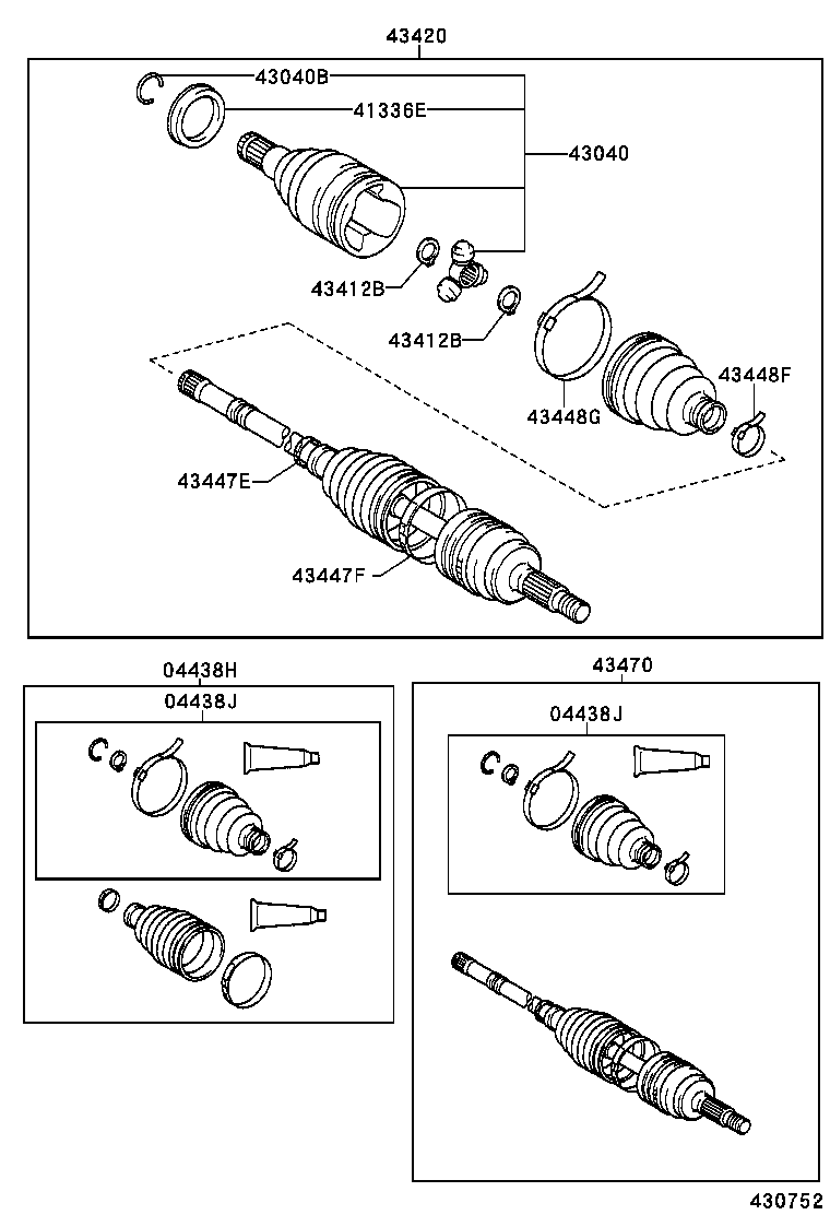  YARIS FRP |  FRONT DRIVE SHAFT