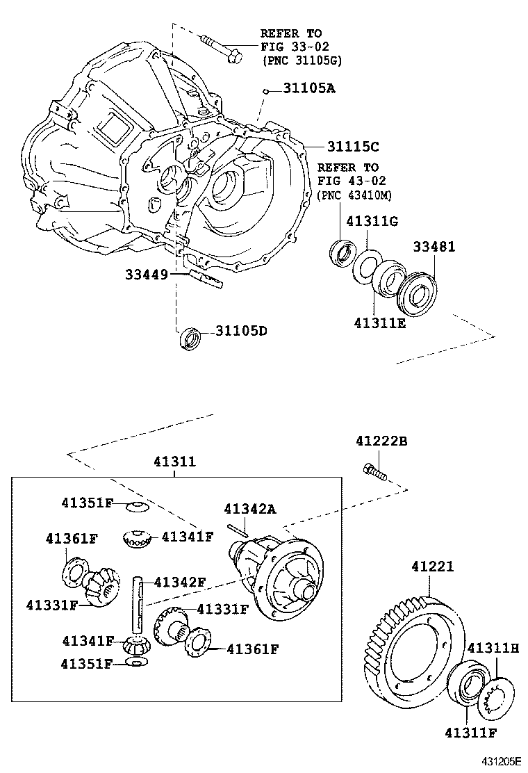  AVENSIS |  FRONT AXLE HOUSING DIFFERENTIAL