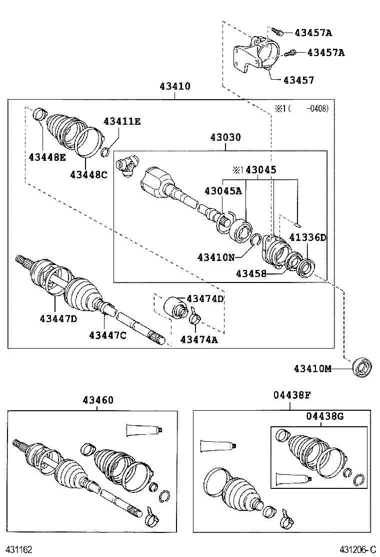  AVENSIS |  FRONT DRIVE SHAFT
