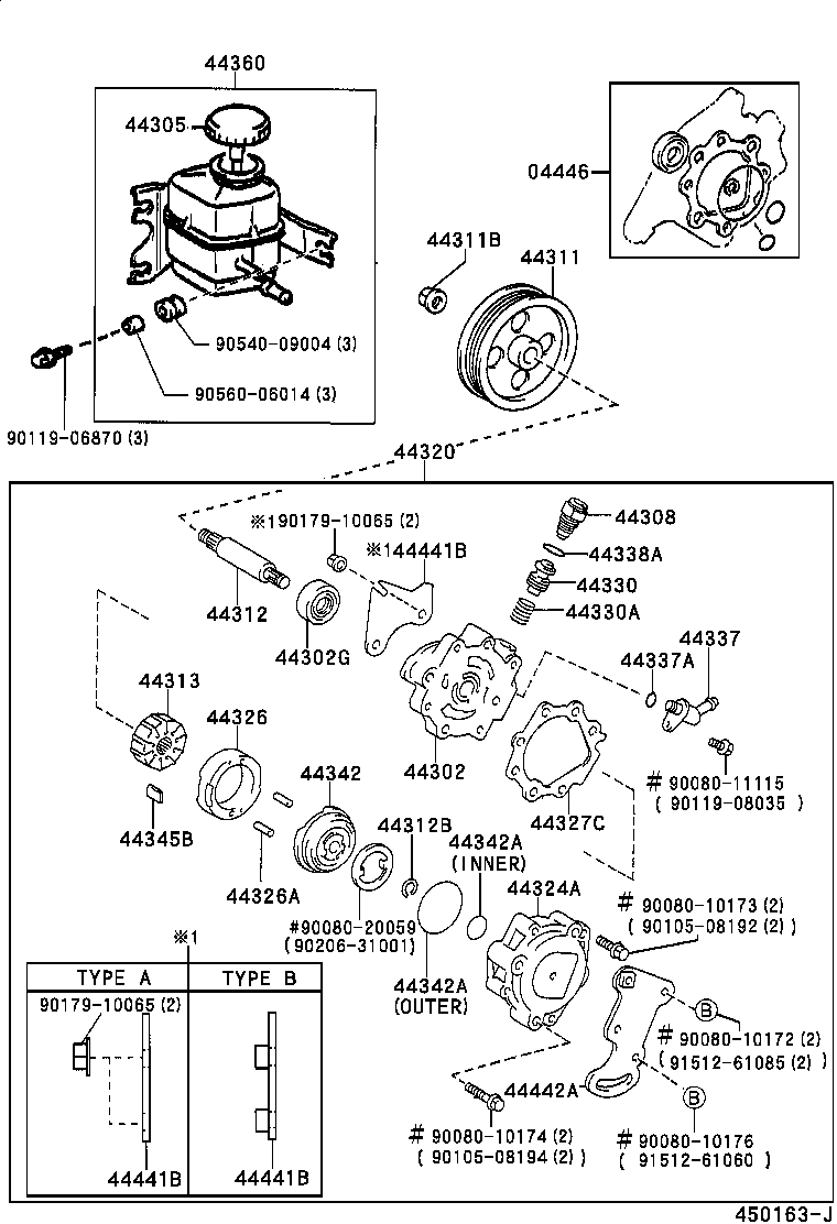  CAMRY |  VANE PUMP RESERVOIR POWER STEERING