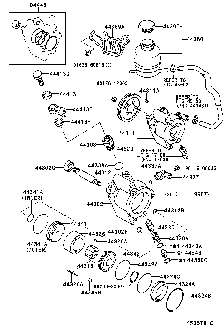  RAV4 |  VANE PUMP RESERVOIR POWER STEERING