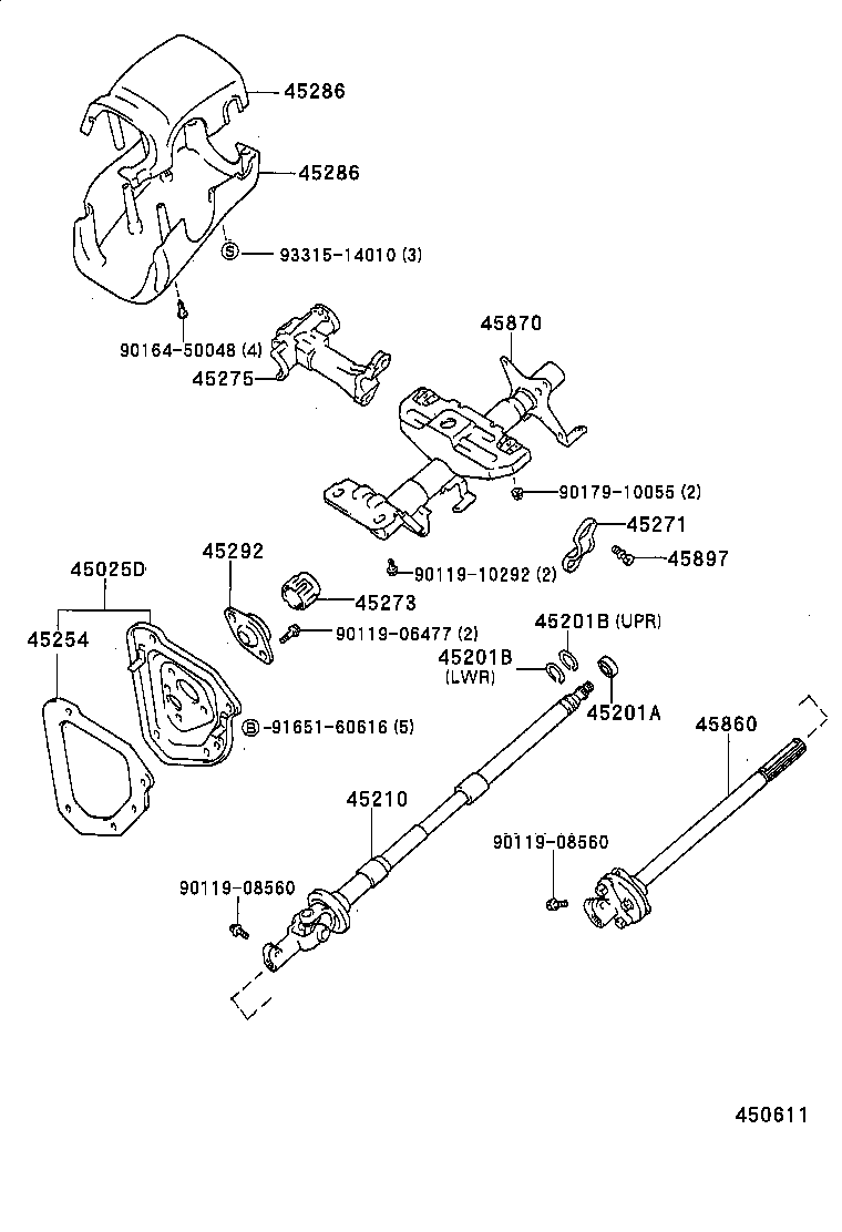  HILUX VWP |  STEERING COLUMN SHAFT