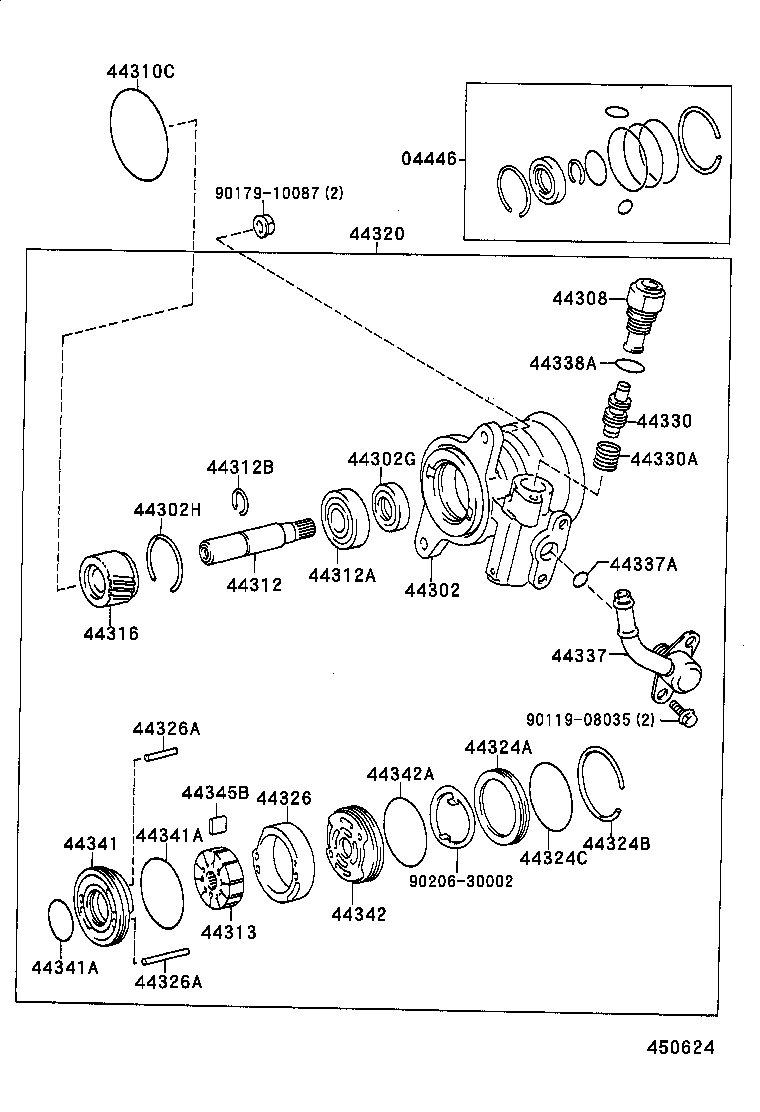  HILUX JPP |  VANE PUMP RESERVOIR POWER STEERING